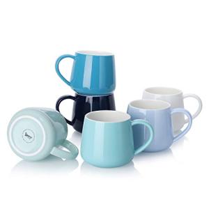 Sweese Set of 6 Modern Porcelain Coffee Mugs