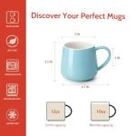 Sweese Set of 6 Modern Porcelain Coffee Mugs
