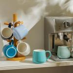 Sweese Set of 6 Modern Porcelain Coffee Mugs