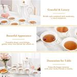 14-Piece Luxury Tea Set with Tea Tray & Spoons