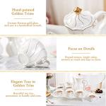 14-Piece Luxury Tea Set with Tea Tray & Spoons