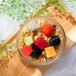 Set of 6 Vintage Stackable Glass Coffee Mugs