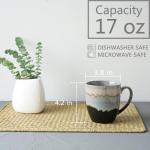 Bosmarlin 4-Piece Grey Coffee Mug Set