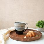 Bosmarlin 4-Piece Grey Coffee Mug Set