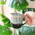 Bosmarlin 4-Piece Grey Coffee Mug Set