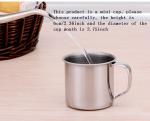 Set of 6 Stainless Steel Espresso Mugs