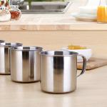 Set of 6 Stainless Steel Espresso Mugs
