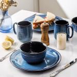 Hasense 20 oz Blue Ceramic Coffee Mug