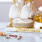 Vintage Rose Bone China Teacup Set