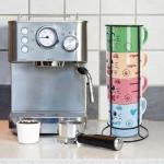 4 Stackable Cat Mugs with Stand and Spoon