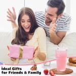 GOSCHE 20oz Clear Glass Tumblers with Straws - 2 Pack