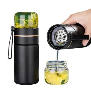 Portable Glass Teapot with Infuser and Lid