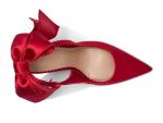 Steve Madden Red Satin Teacup Pump, Size 7.5