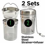 LiveZen 18oz Bamboo Tea Infuser Bottle