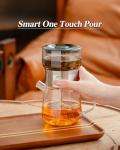 ZENS Modern Glass Tea Infuser Set with Cups