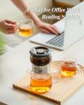 ZENS Modern Glass Tea Infuser Set with Cups