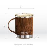 Asobu Double-Walled Insulated Coffee Mug, 12 oz