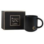 Personalized Black Monogram Ceramic Coffee Mugs