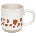 Fall Coffee Mug with Orange Leaves Design 14oz
