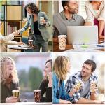 Fall Themed Disposable Coffee Cups - 96 Pack