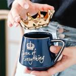 Queen of Everything Mug with Lid and Spoon