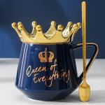 Queen of Everything Mug with Lid and Spoon