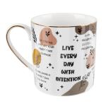 WAVEYU Ceramic Coffee Mug, Cute Water Cup for Holiday, Home Office Decorative Coffee Tea Cup, 14 oz