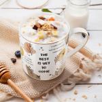 WAVEYU Ceramic Coffee Mug, Cute Water Cup for Holiday, Home Office Decorative Coffee Tea Cup, 14 oz