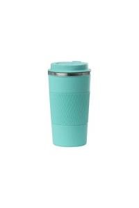 Sip+Sea Dominica 18 oz Travel Coffee Mug - Double Wall Vacuum Insulated Stainless Steel Tumbler with Flip Lid, Leak-Proof Coffee Cup with Non-Slip Silicone Base, Hot & Cold Drink Container