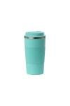 Sip+Sea Dominica 18 oz Travel Coffee Mug - Double Wall Vacuum Insulated Stainless Steel Tumbler with Flip Lid, Leak-Proof Coffee Cup with Non-Slip Silicone Base, Hot & Cold Drink Container