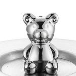 2Pcs Stainless Steel Cup Cover, Cute Bear Cup Cover Rounded Coffee Mug Seal Artistic Cup Lid Water Beverage Drinking Universal Lid for Mug Glass Cup Hot Tea Kitchen Camping