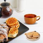 Didaey 4 Set Cute Cat Mug with Lid Ceramic Coffee Tea Mug 10oz Kawaii Kitten Cups for Cat Lovers Funny Novelty Milk Breakfast Cups Nurse Birthday Gift for Women Wife Mum Friend Men