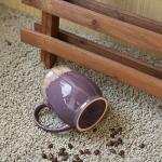 Bosmarlin Extra Large Ceramic Coffee Mug, 24 Oz, Dishwasher and Microwave Safe, Big Oversized Tea Cup, Reactive Glaze (Deep Purple)