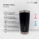 HYDROUP 20 oz Tumbler Cup | Stainless Steel Insulated Coffee Mug with Lid | Coffee Travel Mug & Iced Coffee Cup | Spillproof Tumbler | BPA-Free Insulated Tumblers