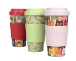 Bamboo Fiber Coffee & Tea Cup Animal Collection CAT (Pink)