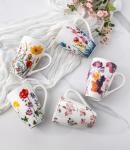AmorArc Porcelain Tea Mug with Infuser and Lid, 18 Oz Tea Cup with Handle for Loose Leaf Tea, Gift for Tea Lovers of Men and Women
