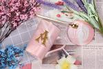 Letter A Personalized Initial Marble Coffee Mug, Bridal Shower Gifts, Man and Women's Initials Gifts 14 Ounce Pink With Gift Box