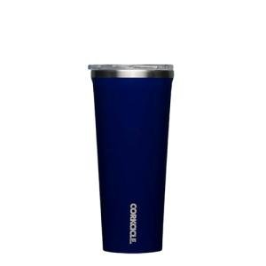 Corkcicle Classic Triple Insulated Coffee Mug with Lid, Gloss Midnight Navy, 24 oz – Stainless Steel Travel Tumbler Keeps Beverages Cold 9+hrs, Hot 3hrs – Cupholder Friendly Travel Coffee Tumbler