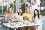 Talking Tables 24 x Vintage Floral Disposable Afternoon Tea Teacups and Saucer Set | Truly Scrumptious Pretty Cup for Birthday Party, Baby Shower, Mother’s Day Wedding, Bridal Shower | Made UK