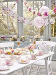 Talking Tables 24 x Vintage Floral Disposable Afternoon Tea Teacups and Saucer Set | Truly Scrumptious Pretty Cup for Birthday Party, Baby Shower, Mother’s Day Wedding, Bridal Shower | Made UK