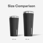 Corkcicle Classic Triple Insulated Coffee Mug with Lid, Gloss Midnight Navy, 24 oz – Stainless Steel Travel Tumbler Keeps Beverages Cold 9+hrs, Hot 3hrs – Cupholder Friendly Travel Coffee Tumbler