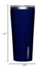 Corkcicle Classic Triple Insulated Coffee Mug with Lid, Gloss Midnight Navy, 24 oz – Stainless Steel Travel Tumbler Keeps Beverages Cold 9+hrs, Hot 3hrs – Cupholder Friendly Travel Coffee Tumbler