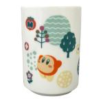SKJ USA, INC. Kirby Japanese Tea Cup (Forest) – 10.48oz Ceramic, Cute Character Design, Collectible Drinkware