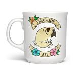 Genuine Fred SAY ANYTHING MUG, DRAGGIN, 16 Ounce Ceramic Mug, White, Dishwasher Safe