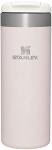 Stanley AeroLight Transit Bottle 16 oz | Locking Drink Through Lid | Leak Resistant Water Bottle or Coffee Travel Mug | Lightweight Insulated Stainless Steel | BPA-Free | Rose Quartz Glimmer