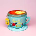 Bewaltz Novelty Handbag, Fun Shape Tween Style - Sauce Packet Crossbody (Lemon Tea Cup Crossbody)