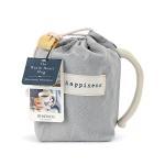 DEMDACO Happy Heart Cream Inspirational 16 ounce Ceramic Stoneware Coffee Mug