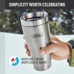 THERMOS ICON SERIES, Stainless Steel Tumbler, Matte Stainless Steel, 16 oz