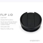 Simple Modern Tumbler Flip Lid | (Reusable Replacement Lid Only) *ONLY Fits Stainless Steel Classic, Journey, Scout Travel | Classic Collection | Midnight Black