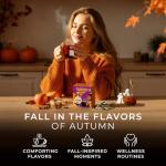 Gya Tea Co Halloween Tea Collection Autumn Tea Variety Pack, Caffeinated & Caffeine Free Holiday Gift Sampler Blends - 7 Flavors, 20 Bags Total - Easy Brew, Natural Quality Ingredients
